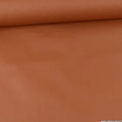 Tissu coton Enduit uni Toffee -Oeko tex
