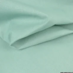 Tissu coton Enduit uni Vert aventurine -Oeko tex
