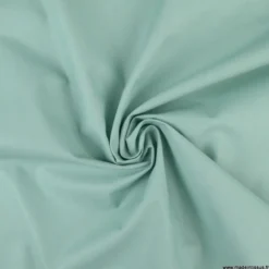Tissu coton Enduit uni Vert aventurine -Oeko tex