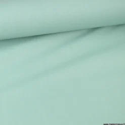 Tissu coton Enduit uni Vert aventurine -Oeko tex