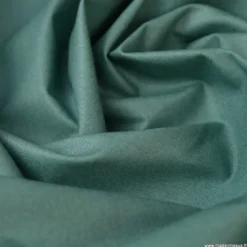 Tissu coton Enduit uni vert Thym-Oeko tex