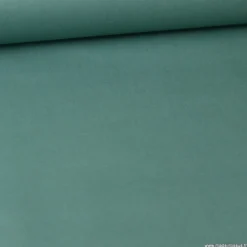 Tissu coton Enduit uni vert Thym-Oeko tex