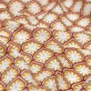 Tissu coton Enduit Zea motif fleurs graphique jaune