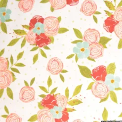 Tissu coton fleuri Moon Light Garden - RJR fabric - OEKO TEX