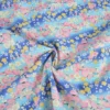 Tissu coton Foil motif fleurs cerisier Japonais - Bleu