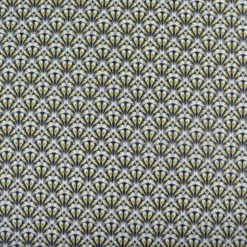 Tissu coton Gaudi écailles Noir - OEKO TEX