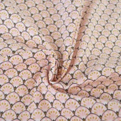 Tissu coton Gaudi écailles Rose - OEKO TEX