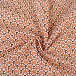 Tissu coton Gaudi écailles Terracotta - OEKO TEX
