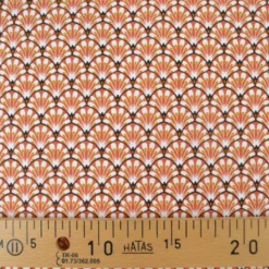 Tissu coton Gaudi écailles Terracotta - OEKO TEX