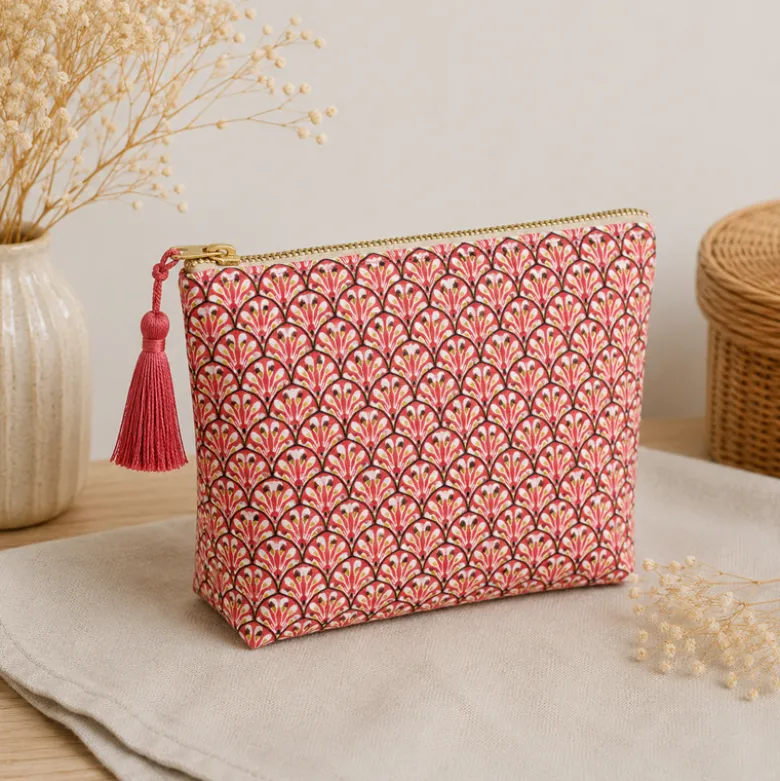 Tissu coton Gaudi écailles Terracotta - OEKO TEX