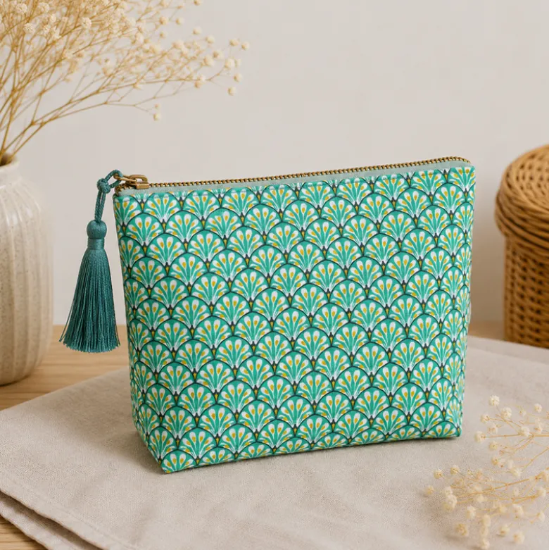 Tissu coton Gaudi écailles Vert - OEKO TEX