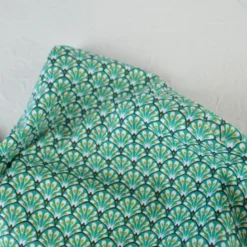 Tissu coton Gaudi écailles Vert - OEKO TEX
