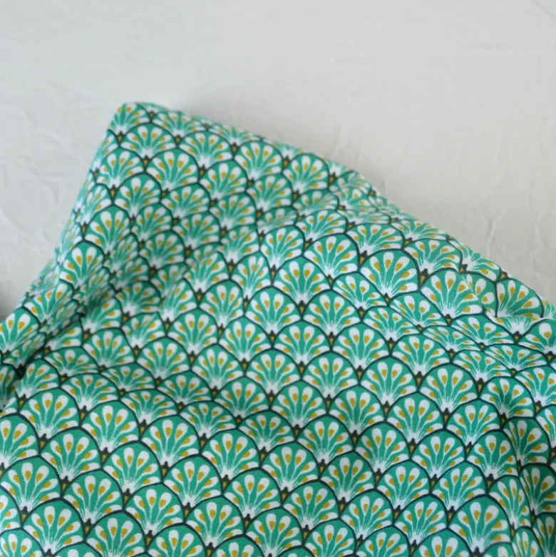 Tissu coton Gaudi écailles Vert - OEKO TEX