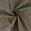 Tissu coton Gérard motif graphique bleu et orange - OEKO TEX