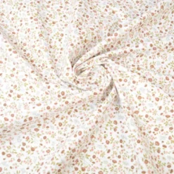 tissu coton imprimé fleurs et fleurettes Tomette et thym - OEKO TEX