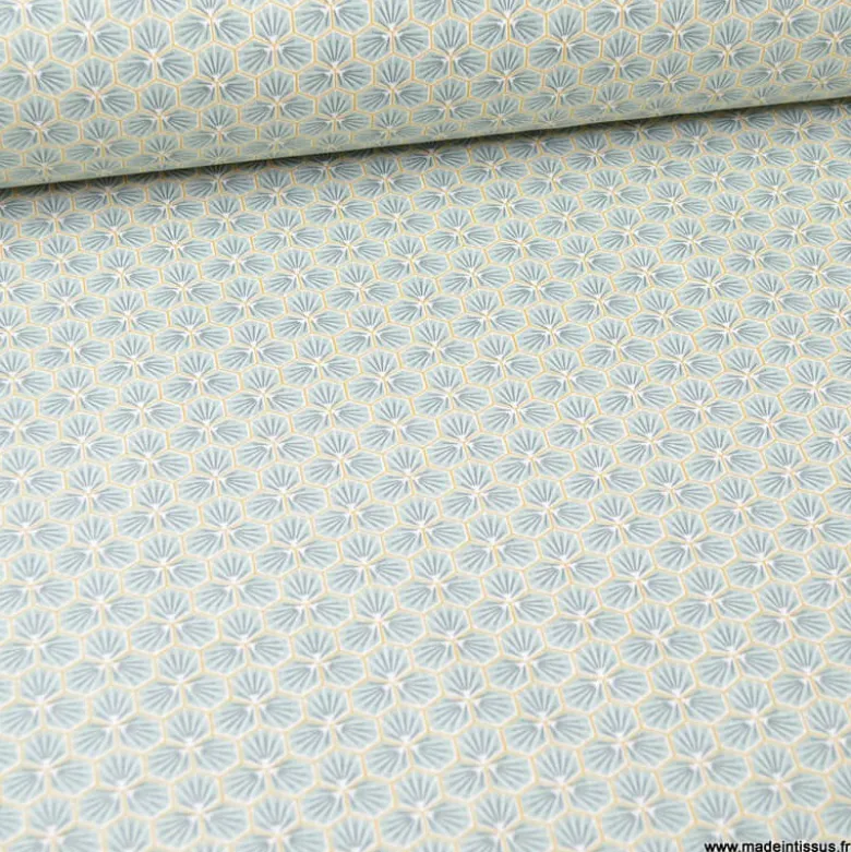 Tissu coton imprimé Riad Amande - OEKO TEX