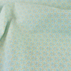 Tissu coton imprimé Riad Aqua - OEKO TEX