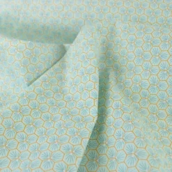 Tissu coton imprimé Riad Aqua - OEKO TEX