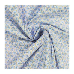 Tissu coton imprimé Riad bleu ciel - OEKO TEX