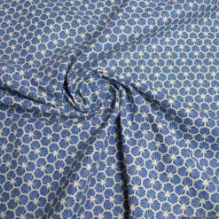 Tissu coton imprimé Riad Marine - OEKO TEX