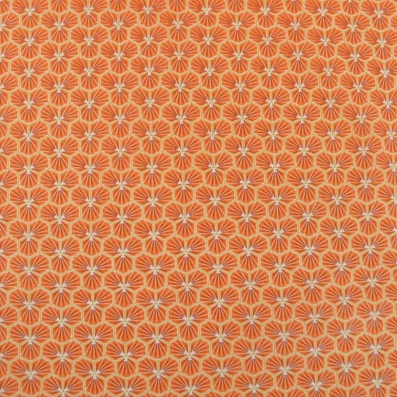 Tissu coton imprimé Riad Tomette - OEKO TEX