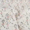 Tissu coton Isadora motif denseuse fond blanc