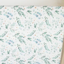 Tissu Coton Ito motif eucalyptus et feuillage - OEKO TEX