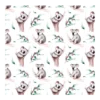 Tissu coton Koalas - Motif koalas et feuillages exotique