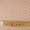 Tissu coton Kolius motif écailles coloris Sorbet et blanc - OEKO TEX