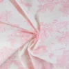 Tissu coton Mini Pastorale Toile de Jouy Rose et blanc cassé - OEKO TEX