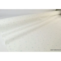 Tissu Coton OEKO TEX imprimé étoiles ciel fond blanc