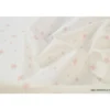 Tissu Coton OEKO TEX imprimé étoiles roses fond blanc