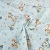 Tissu coton Puppy - Motif chiens en voiture fond bleu