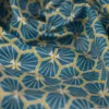 Tissu coton Riad coloris pétrole Oeko tex