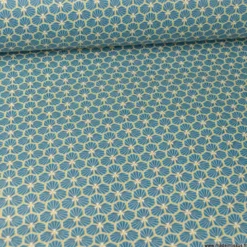 Tissu coton Riad coloris pétrole Oeko tex