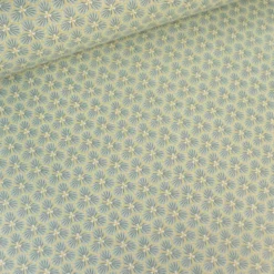 Tissu coton Riad Enduit coloris Vert Amande