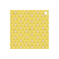 Tissu coton Riad Enduit coloris Jaune Oeko tex