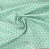 Tissu coton Riad Enduit coloris Lagon Oeko tex