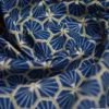Tissu coton Riad Enduit coloris Marine Oeko tex