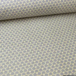 Tissu coton Riad Enduit coloris Ardoise Oeko tex