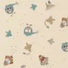 Tissu coton Roastrip motif voitures, avions, camions et hélicoptères -OEKO TEX