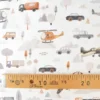 Tissu coton Roastrip motif voitures, avions, camions et hélicoptères -OEKO TEX