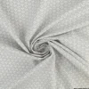 Tissu coton Saijo motif Wifi Gris et blanc - oeko tex