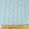 Tissu coton Saijo motif Wifi Nil et blanc - oeko tex