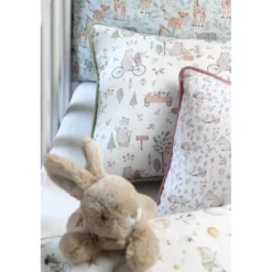 Tissu coton Sleepy motif animaux naturel - OEKO TEX