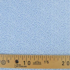 Tissu coton Tassi motif petit pois fond bleu baltique - OEKO TEX