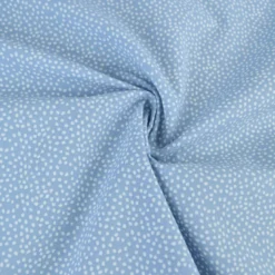 Tissu coton Tassi motif petit pois fond bleu baltique - OEKO TEX