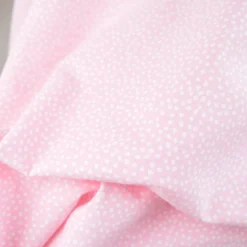 Tissu coton Tassi motif petit pois fond Rose - OEKO TEX