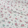 Tissu coton texturé fleurs Liberty – Blanc fond blanc