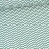 Tissu coton Tezy motif zigzag chevrons Thym - OEKO TEX
